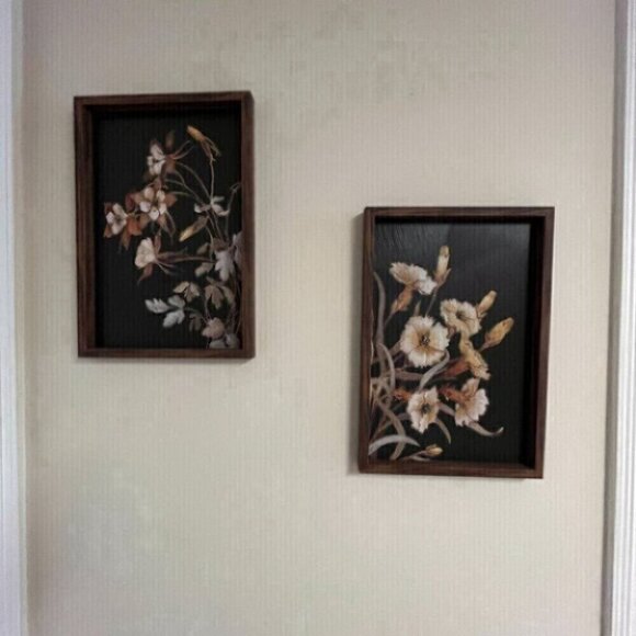 Wood Wall Décor Botanical Print Wildflowers - Picture 8 of 10